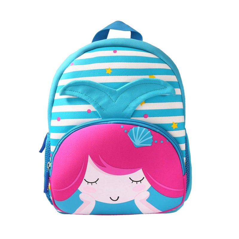 KK CRAFTS Preschool Backpack Toddler Neoprene Animal Schoolbag Lunch backpack for Kids Boys Girls(Mermaid) - Image 1